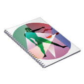 abstrakte Bibliothek Notizblock (Rechte Seite)