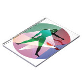 abstrakte Bibliothek Notizblock (Linke Seite)