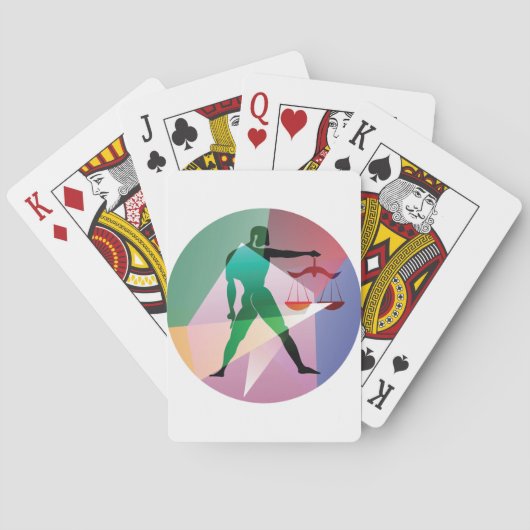 abstrakte Bibliothek Spielkarten (Rückseite)