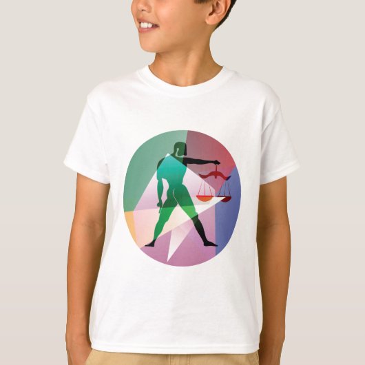 abstrakte Bibliothek T-Shirt (Vorderseite)