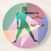 abstrakte Bibliothek Untersetzer (Vorne)