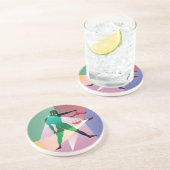 abstrakte Bibliothek Untersetzer (Seite)