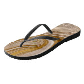 Abstrakte Bierzeit Badesandalen (Schrägansicht)
