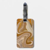 Abstrakte Bierzeit Gepäckanhänger (Rückseite vertikal)