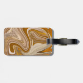 Abstrakte Bierzeit Gepäckanhänger (Rückseite horizontal)