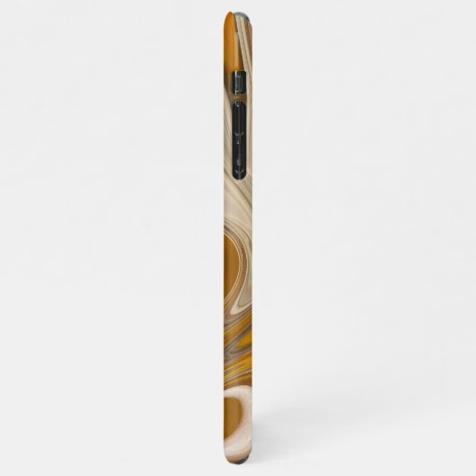 Abstrakte Bierzeit iPhone Hülle (Linke Seite)