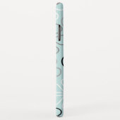 Abstrakte Big Blume Konturen BWG+Duck Egg Blue Case-Mate iPhone Hülle (Hinten/Rechts)