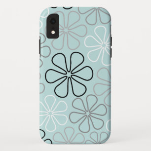Abstrakte Big Blume Konturen BWG+Duck Egg Blue Case-Mate iPhone Hülle