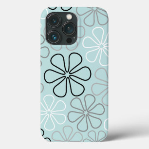 Abstrakte Big Blume Konturen BWG+Duck Egg Blue Case-Mate iPhone Hülle