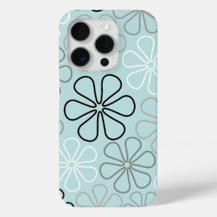 Abstrakte Big Blume Konturen BWG+Duck Egg Blue Case-Mate iPhone Hülle