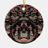 Abstrakte Bikes Keramikornament (Vorne)