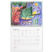 Abstrakte Bilder - 12 Aquarellfarben Serie Kalender (Feb 2027)