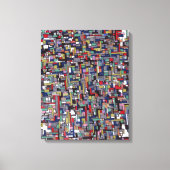 Abstrakte Bilder: Abstraktes Fraktal für Cyber-Pop Leinwanddruck (Vorderseite)