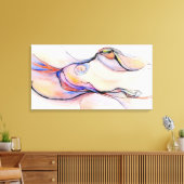 Abstrakte Bilder: amorphes Vergnügen Leinwanddruck (Insitu (Wohnzimmer))