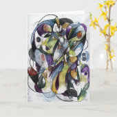 Abstrakte Bilder: Geisttod Karte (Gelbe Blume)