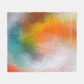 abstrakte Bilder, rot-gelb-grün Fleecedecke (Vorderseite (Horizontal))