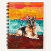 Abstrakte Bilderbroschüre Notizblock (Vorderseite)