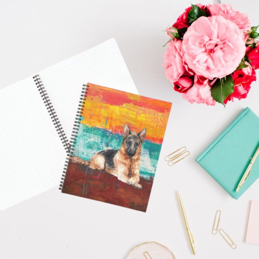 Abstrakte Bilderbroschüre Notizblock