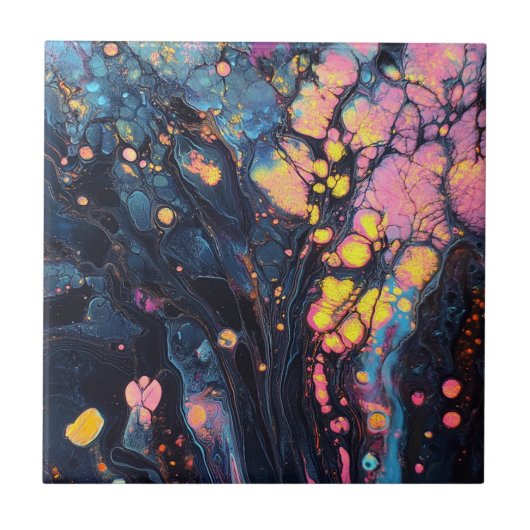 Abstrakte Bildergalerie Fliese (Vorderseite)