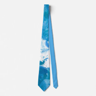 Abstrakte Bindung - Meeresströmung Krawatte