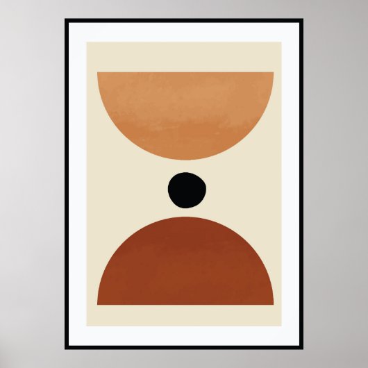 Abstrakte Bio Form Poster (Vorne)