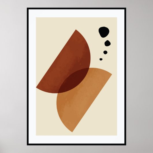Abstrakte Bio Form Poster (Vorne)