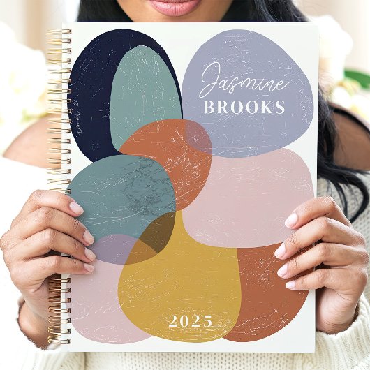 Abstrakte Bio Formen 2025 Individuelle Name Planer