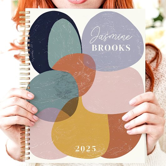 Abstrakte Bio Formen 2025 Individuelle Name Planer