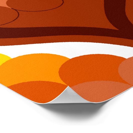 abstrakte Bio Formen dekorative Siegesmuster Poster (Ecke)