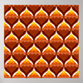 abstrakte Bio Formen dekorative Siegesmuster Poster (Vorne)