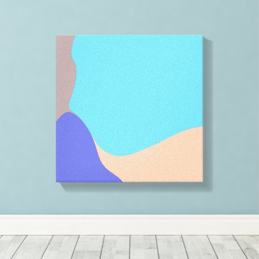 Abstrakte Bio Formen Leinwanddruck (Insitu (Holzboden))