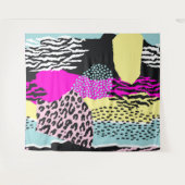 Abstrakte, Bio Formen, modernes Muster Wandteppich (Vorderseite (Horizontal))