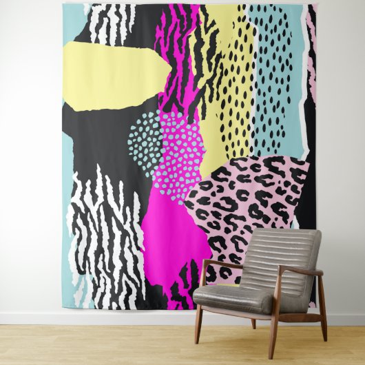 Abstrakte, Bio Formen, modernes Muster Wandteppich (Beispiel)