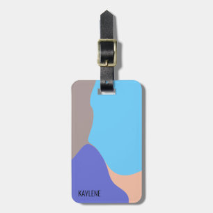 Abstrakte Bio Formen Personalisiert Gepäckanhänger