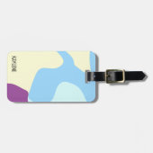 Abstrakte Bio Formen Personalisiert Gepäckanhänger (Vorderseite horizontal)