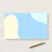 Abstrakte Bio Formen Post-it Klebezettel (Auf Schreibtisch)