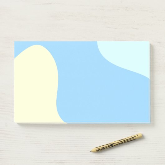 Abstrakte Bio Formen Post-it Klebezettel (Auf Schreibtisch)