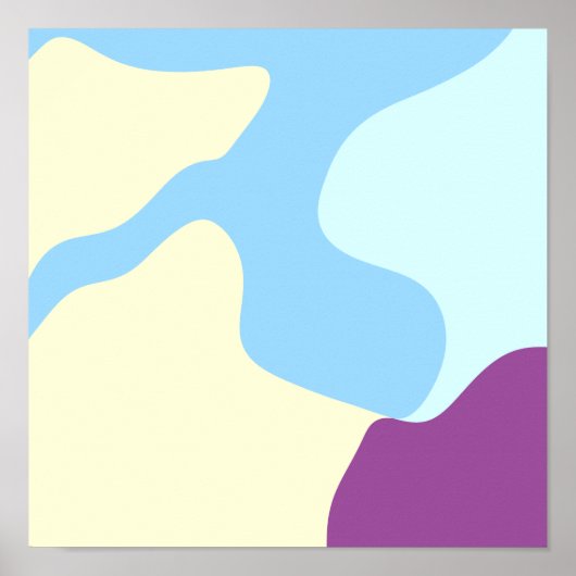 Abstrakte Bio Formen Poster (Vorne)