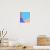 Abstrakte Bio Formen Poster (Küche)