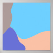 Abstrakte Bio Formen Poster (Vorne)