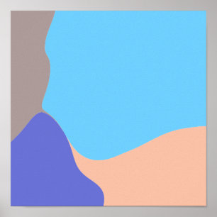 Abstrakte Bio Formen Poster