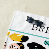 Abstrakte Bio Formen Strandtuch (Beispiel)