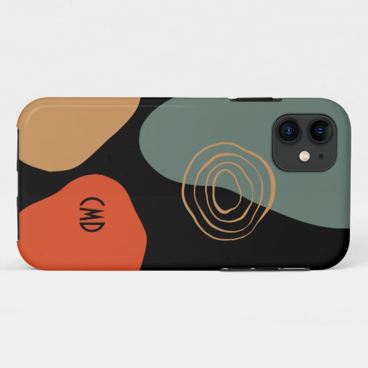 Abstrakte Bio Formen Zusammensetzung 2 Case-Mate iPhone Hülle (Rückseite (Horizontal))