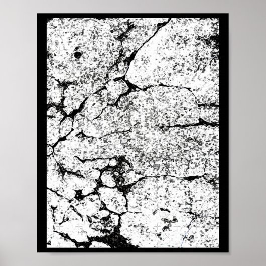 Abstrakte Bio Fotografie mit Cracking-Effekten Poster (Vorne)