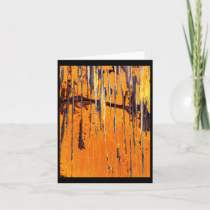 Abstrakte Bio Fotografie Orange Boat Hull Stic Karte