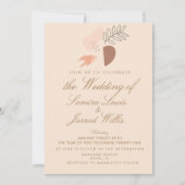 Abstrakte Bio geometrische Erdformen Einladung (Vorderseite)