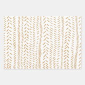 Abstrakte Bio Linie Kunst, Dichtung und Musik  Geschenkpapier Set (Vorderseite)