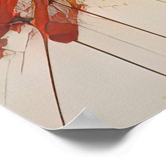 Abstrakte Bio Malerei 2:3 Poster (Ecke)