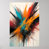 Abstrakte Bio Malerei 2:3 Poster (Vorne)