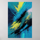 Abstrakte Bio Malerei 2:3 Poster (Vorne)